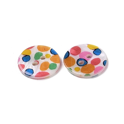 2-Hole Freshwater Shell Buttons SHEL-A004-01F-1