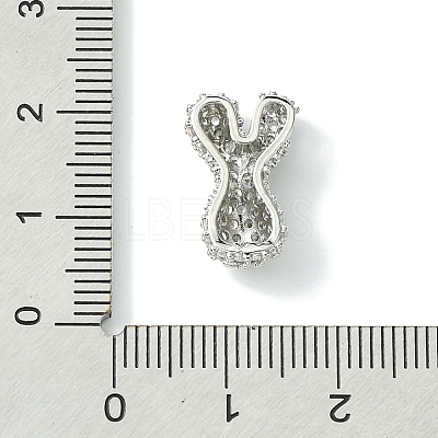 Rack Plating Brass Clear Cubic Zirconia Pendants KK-S378-01P-Y-1