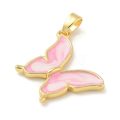 Brass Enamel Pendants KK-G517-01G-02-1
