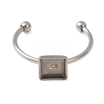 304 Stainless Steel Cuff Rings Components SA-CBA8B85-10B-P-1