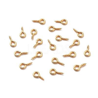 304 Stainless Steel Screw Eye Pin Peg Bails X-STAS-E044-07G-01-1