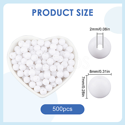 Opaque Acrylic Beads MACR-SP0001-27B-05-1