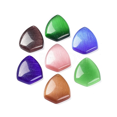 Cat Eye Pendants G-C034-07-1
