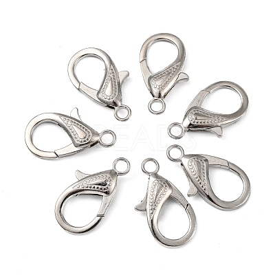 Zinc Alloy Lobster Claw Clasps PALLOY-D008-P-1