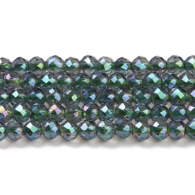 Electroplate Transparent Glass Beads Strands X1-GLAA-H021-01B-FR01-1