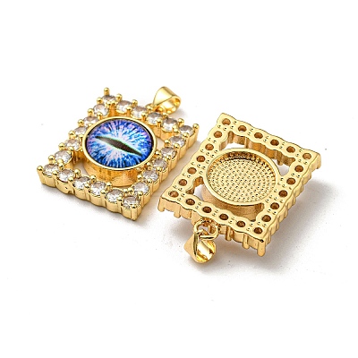 Golden Brass Pendants KK-L209-006G-02-1