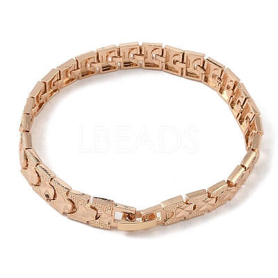 Brass Link Chain Bracelets for Women Men BJEW-P324-01E-KCG-1