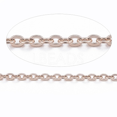 3.28 Feet Ion Plating(IP) 304 Stainless Steel Cable Chains X-CHS-H007-01RG-1