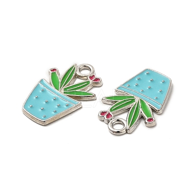 Alloy Enamel Pendants ENAM-G211-01P-1