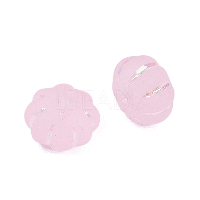 Frosted Transparent Acrylic Beads OACR-P029-03B-05-1