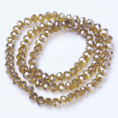 Electroplate Glass Beads Strands EGLA-A034-T10mm-A12-1