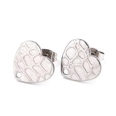 Non-Tarnish 304 Stainless Steel Stud Earring Findings STAS-I183-06B-P-1