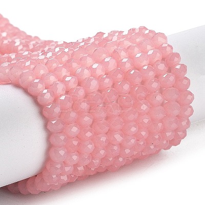 Baking Paint Imitation Jade Glass Bead Strands DGLA-A034-J4MM-A3-1