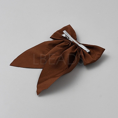 Polyester & Iron Alligator Hair Clips PHAR-WH0023-006P-D-1