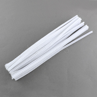 Round Pipe Cleaner Chenille Stick X-AJEW-S007-16-1