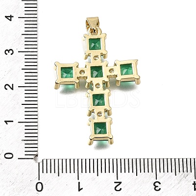 Brass Pave Cubic Zirconia Pendants CU-CBAE7DF-11G-C-1