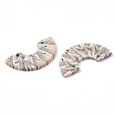 Handmade Polymer Clay Pendants CLAY-N010-028-B01-1