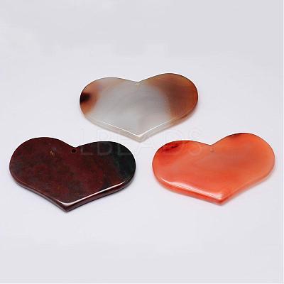 Natural Gemstone Big Pendants G-G647-28-1