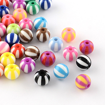 Strip Opaque Acrylic Beads SACR-R885-20mm-M-1