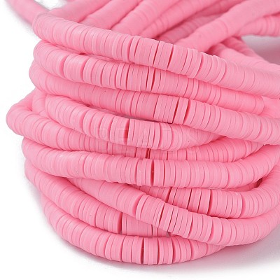 Handmade Polymer Clay Beads X-CLAY-R067-3.0mm-28-1