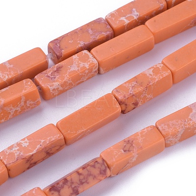 Synthetic Imperial Jasper Beads Strands G-E508-02K-1