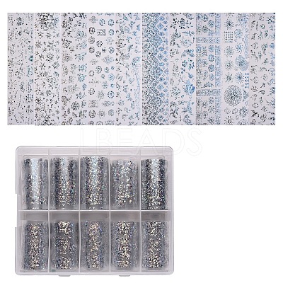 Shiny Laser Nail Art Transfer Stickers MRMJ-T063-443-1