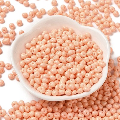 6/0 Opaque Baking Paint Glass Seed Beads X1-SEED-M012-02A-18-1