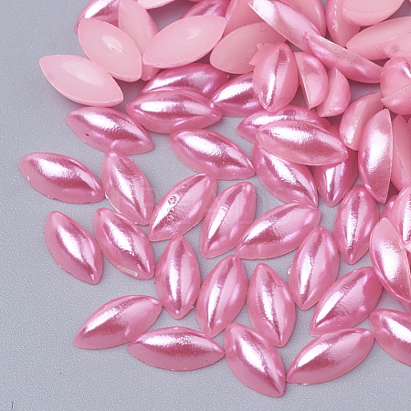 ABS Plastic Imitation Pearl Cabochons SACR-R756-8x4mm-Z6-1