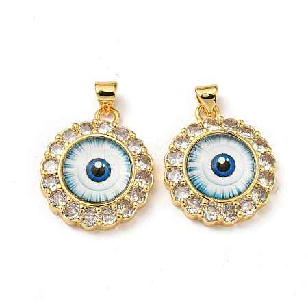 Golden Brass Pendants KK-L209-008G-06-1