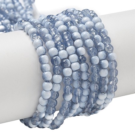 Crackle Glass Beads Strands GLAA-U001-4mm-14-1
