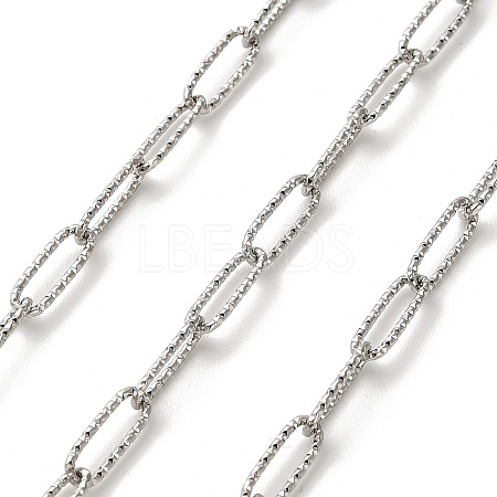 304 Stainless Steel Paperclip Chains CHS-A016-09P-A-1