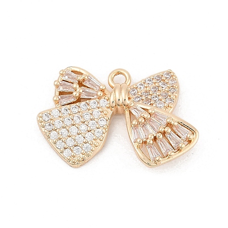 Brass Micro Pave Cubic Zirconia Pendants LS-KK-U051-04G-02-1
