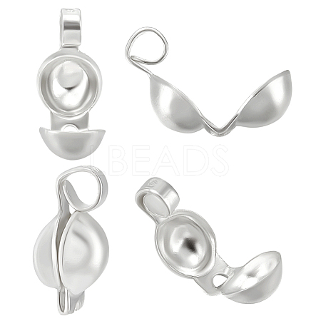 20Pcs 925 Sterling Silver Bead Tips STER-BBC0007-85-1