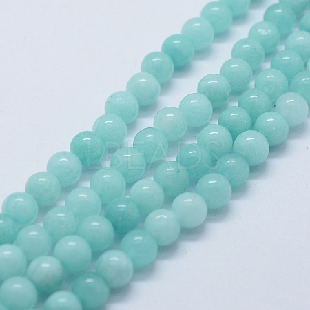 Natural & Dyed Jade Bead Strands X-G-P370-02-6mm-1