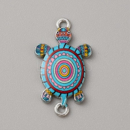 Alloy Enamel Connector Charms ENAM-WH0061-47F-1