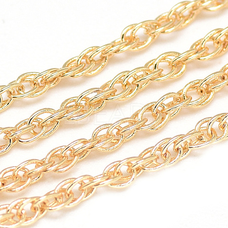 Brass Chains Necklace Making MAK-Q012-05G-1