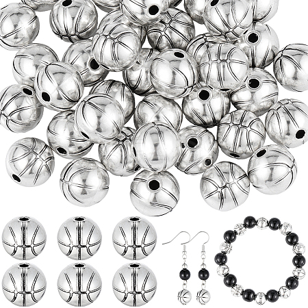 50Pcs Tibetan Style Alloy Beads FIND-PA0001-43A-1