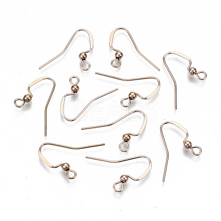 304 Stainless Steel Earring Hooks STAS-N092-104RG-NR-1