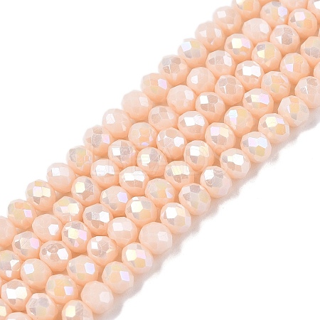 Electroplate Glass Beads Strands LS-EGLA-A044-P4mm-B05-1