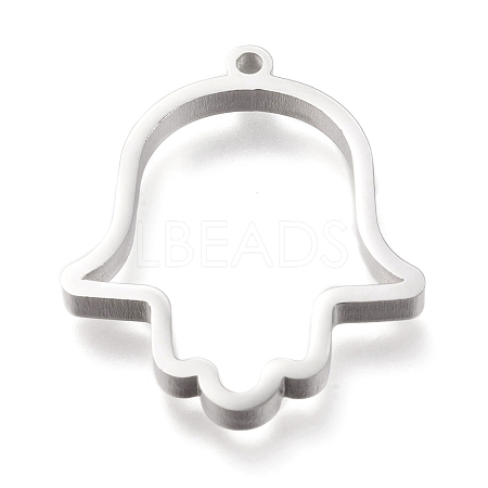 Non-Tarnish 304 Stainless Steel Open Back Bezel Pendants STAS-K208-05P-A-1