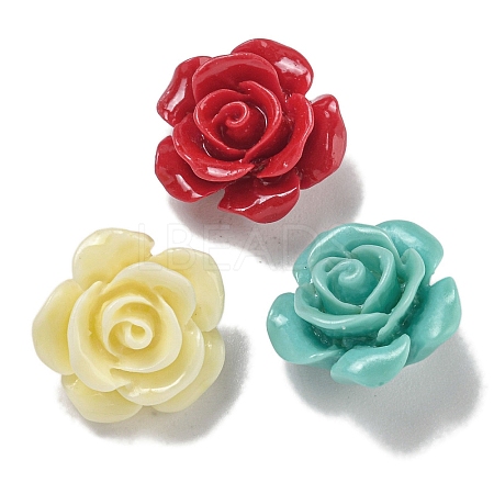Synthetic Coral Dyed Carved Beads SHEL-I001-05B-1