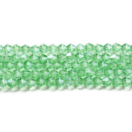 Transparent Electroplate Glass Beads Strands LS-GLAA-F029-3mm-C24-1