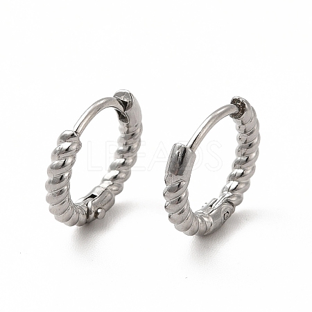 316 Stainless Steel Hoop Earrings for Women EJEW-C004-16A-P-1