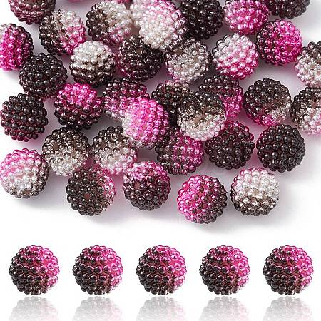 Imitation Pearl Acrylic Beads OACR-FS0001-42H-1