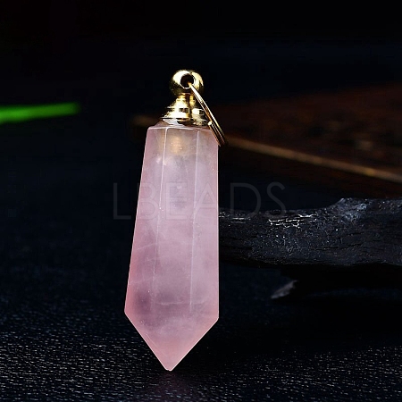 Natural Rose Quartz Perfume Bottles PW-WGACEC4-08-1