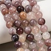 Natural Violet Strawberry Quartz Beads Strands G-P530-B02-03-9