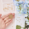 50Pcs 2 Style Brass Crimp Beads KK-HY0002-84-3