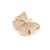 Brass Micro Pave Cubic Zirconia Pendants LS-KK-U051-04G-01-2