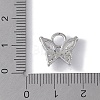 Rack Plating Brass Micro Pave CLear Cubic Zirconia Charms KK-E110-10P-3