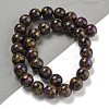 Synthetic Gold Clinquant Stone Beads Strands G-P549-A01-03E-3